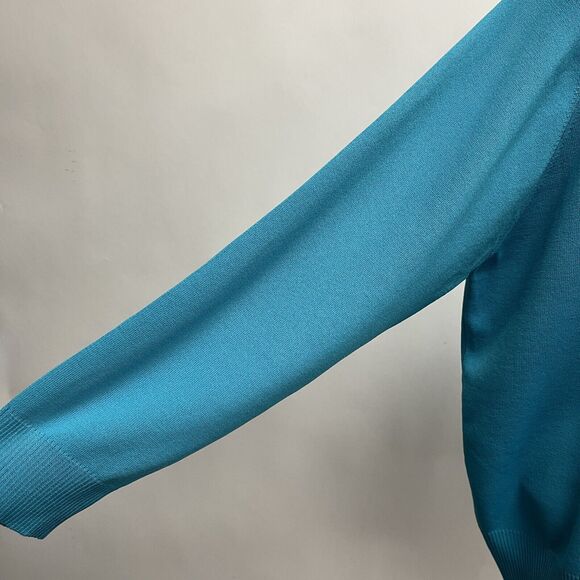 Joseph A. Women's Cardigan Knit Sweater Size 3X Blue Long Sleeve NWOT - Picture 3 of 12